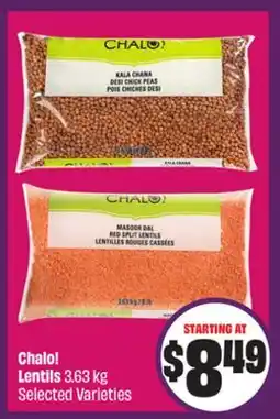 FreshCo Chalo! Lentils 3.63 kg Selected Varieties - Ramadan offer