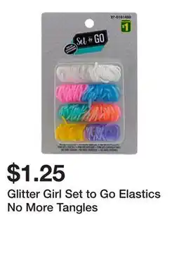 Dollarama Glitter Girl Set to Go Elastics No More Tangles offer