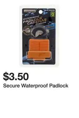 Dollarama Secure Waterproof Padlock offer
