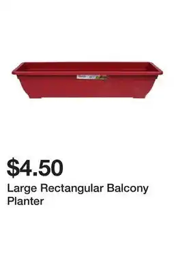 Dollarama Large Rectangular Balcony Planter offer