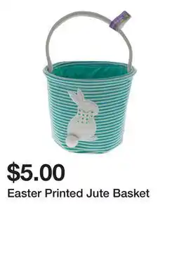 Dollarama Easter Printed Jute Basket offer