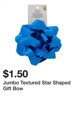 Dollarama Jumbo Textured Star Shaped Gift Bow offer
