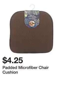 Dollarama Padded Microfiber Chair Cushion offer
