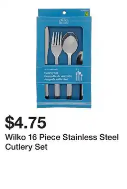 Dollarama Wilko 16 Piece Stainless Steel Cutlery Set offer