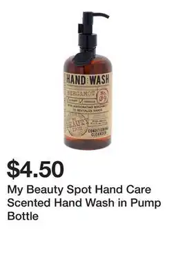 Dollarama My Beauty Spot Hand Care Scented Hand Wash in Pump Bottle offer