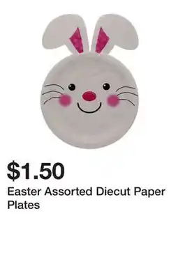 Dollarama Easter Assorted Diecut Paper Plates offer