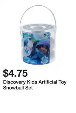 Dollarama Discovery Kids Artificial Toy Snowball Set offer