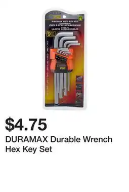Dollarama DURAMAX Durable Wrench Hex Key Set offer