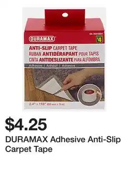 Dollarama DURAMAX Adhesive Anti-Slip Carpet Tape offer