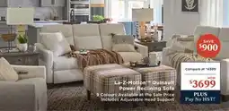 La Z Boy La-Z-MotionTM Quinault Power Reclining Sofa offer