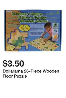 Dollarama Dollarama 26-Piece Wooden Floor Puzzle offer