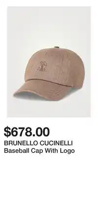 Holt Renfrew BRUNELLO CUCINELLI Baseball Cap With Logo offer