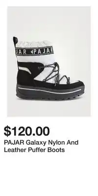 Holt Renfrew PAJAR Galaxy Nylon And Leather Puffer Boots offer