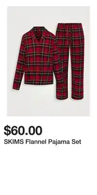 Holt Renfrew SKIMS Flannel Pajama Set offer