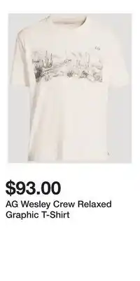 Holt Renfrew AG Wesley Crew Relaxed Graphic T-Shirt offer