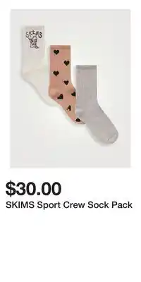 Holt Renfrew SKIMS Sport Crew Sock Pack offer