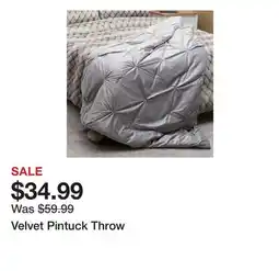 TSC Stores Velvet Pintuck Throw offer