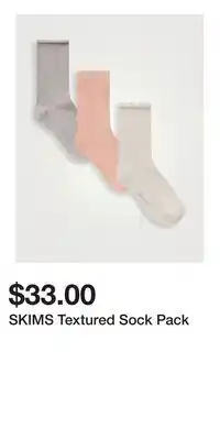 Holt Renfrew SKIMS Textured Sock Pack offer