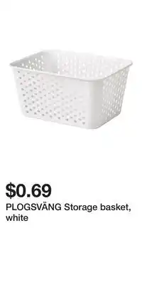 IKEA PLOGSVÄNG Storage basket, white offer