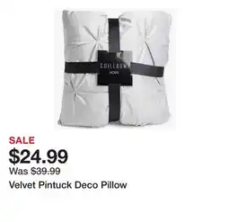 TSC Stores Velvet Pintuck Deco Pillow offer
