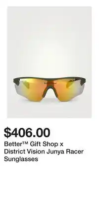 Holt Renfrew Better Gift Shop x District Vision Junya Racer Sunglasses offer
