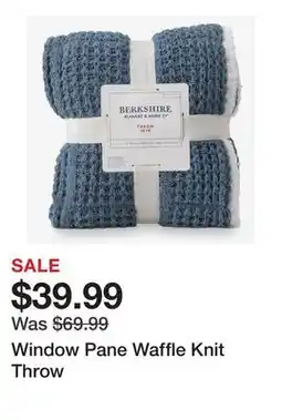 TSC Stores Window Pane Waffle Knit Throw offer