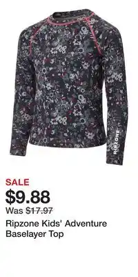 Sport Chek Ripzone Kids' Adventure Baselayer Top offer