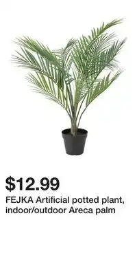 IKEA FEJKA Artificial potted plant, indoor/outdoor Areca palm offer