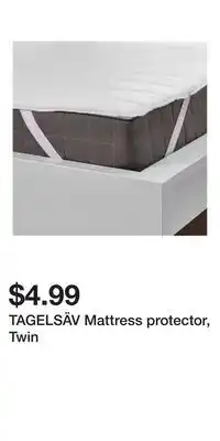 IKEA TAGELSÄV Mattress protector, Twin offer