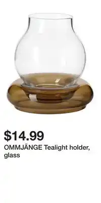 IKEA OMMJÄNGE Tealight holder, glass offer