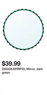 IKEA DAGGKAPRIFOL Mirror, dark green offer