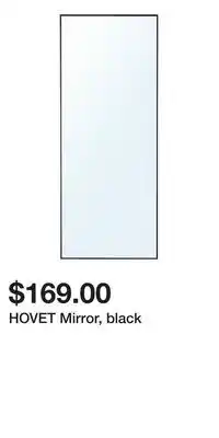 IKEA HOVET Mirror, black offer