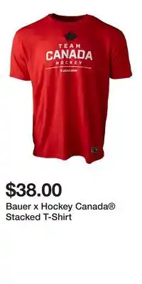 Sport Chek Bauer x Hockey Canada Stacked T-Shirt offer