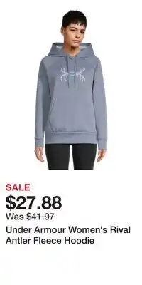 Sport Chek Under Armour Women's Rival Antler Fleece Hoodie offer