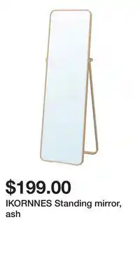 IKEA IKORNNES Standing mirror, ash offer