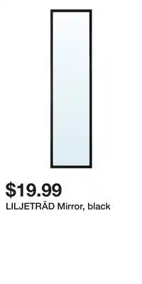 IKEA LILJETRÄD Mirror, black offer