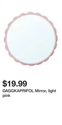 IKEA DAGGKAPRIFOL Mirror, light pink offer