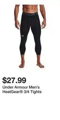 Sport Chek Under Armour Men's HeatGear 3/4 Tights offer