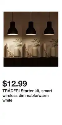 IKEA TRÅDFRI Starter kit, smart wireless dimmable/warm white offer