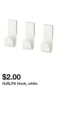 IKEA HJÄLPA Hook, white offer