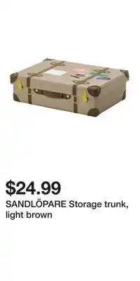 IKEA SANDLÖPARE Storage trunk, light brown offer