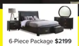 Leon's Cinema 6-Piece King Storage Bedroom Package - Charcoal offer