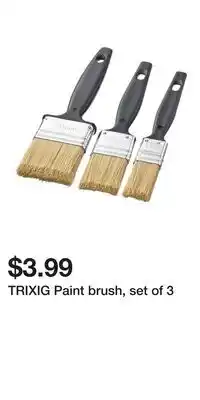 IKEA TRIXIG Paint brush, set of 3 offer
