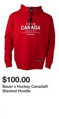 Sport Chek Bauer x Hockey Canada Stacked Hoodie offer