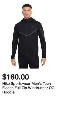 Sport Chek Nike Sportswear Men's Tech Fleece Full Zip Windrunner OG Hoodie offer