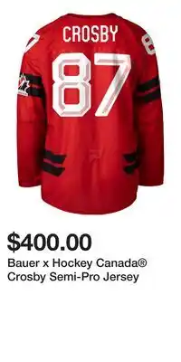 Sport Chek Bauer x Hockey Canada Crosby Semi-Pro Jersey offer