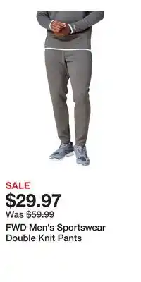 Sport Chek FWD Men's Sportswear Double Knit Pants offer