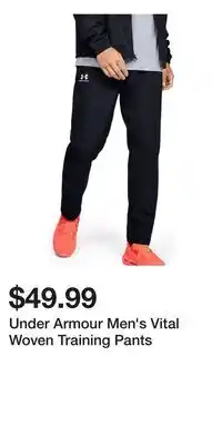 Sport Chek Under Armour Men's Vital Woven Training Pants offer