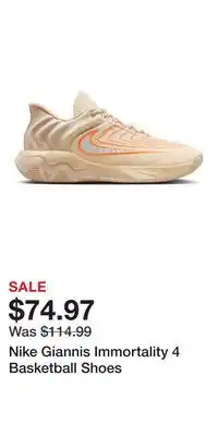 Sport Chek Nike Giannis Immortality 4 Basketball Shoes offer