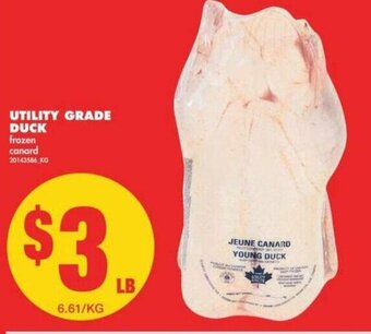 No Frills Utility Grade Duck offer
